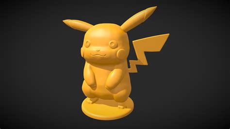 pikachu 3d model|pikachu 3d print file free.